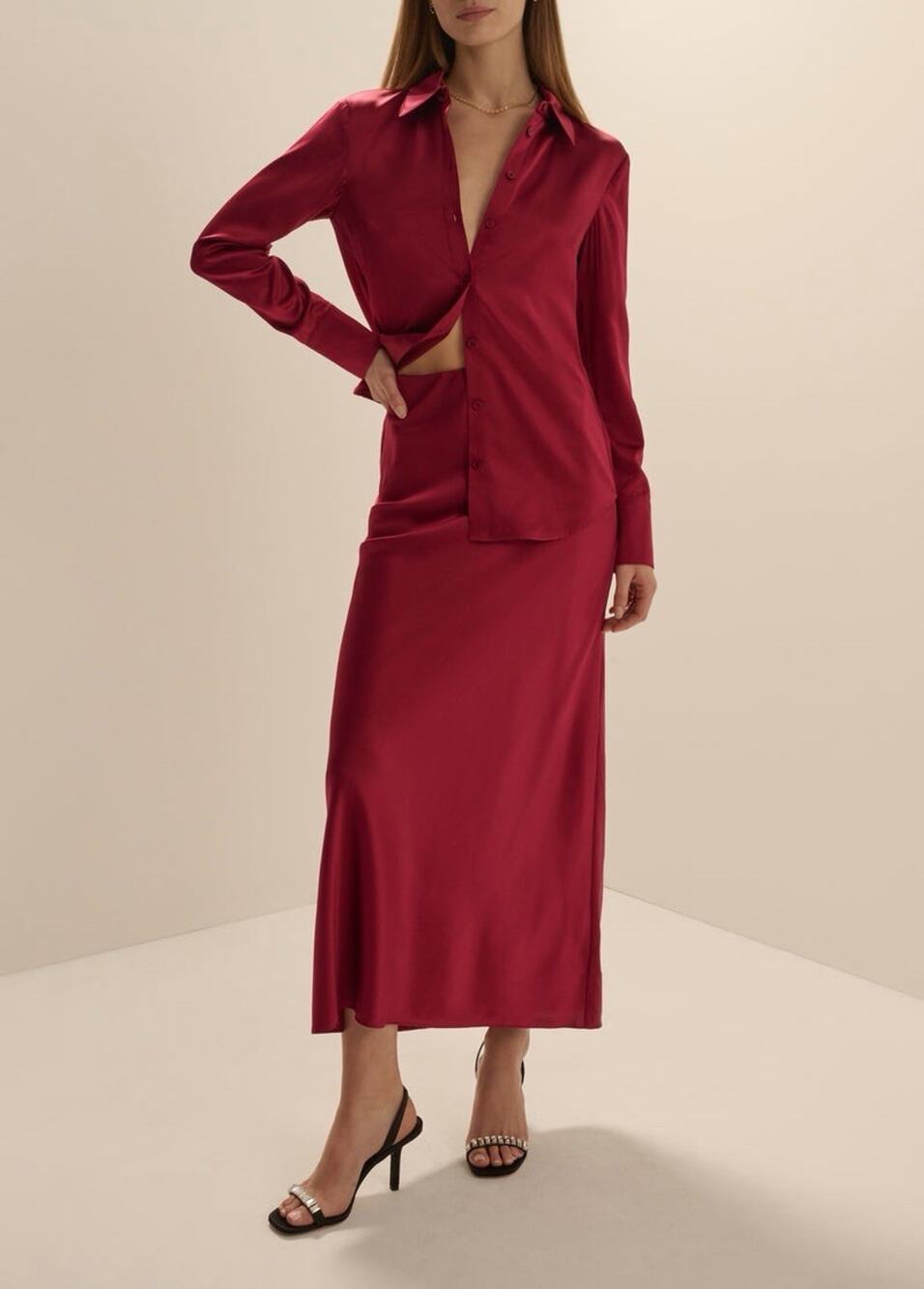 Favorite Daughter The Favorite Maxi Skirt sangria night skirt XS